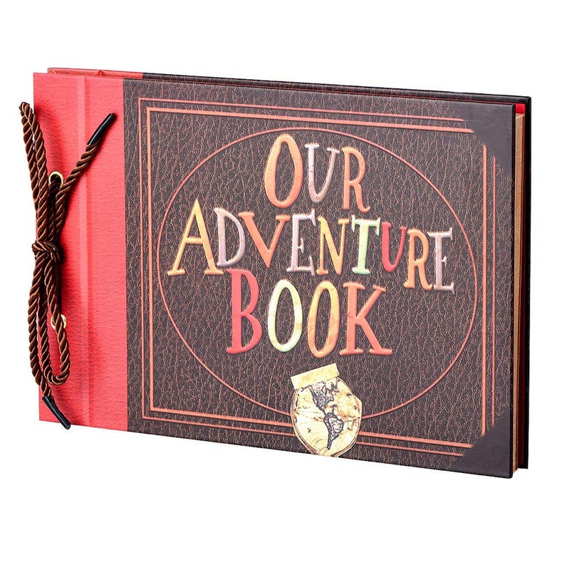LINKEDWIN Up Scrapbook Photo Album, 3D Our Adventure Book, Wedding Guestbook, Bridal Shower, 11.6 x 7.5 inches, 80 Pages - Image 1